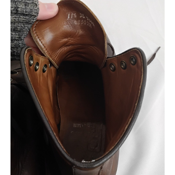Allen Edmonds Higgins Mill Boot Men\'s 11.5 Lace Up Brown Leather Chukka #J5673 main image 6